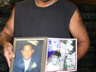 Cecil holds close to his heart his son's images.