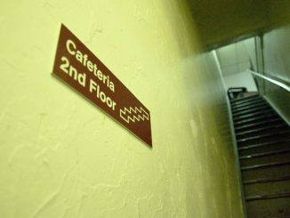 Victory Community Baptist Church stairwell