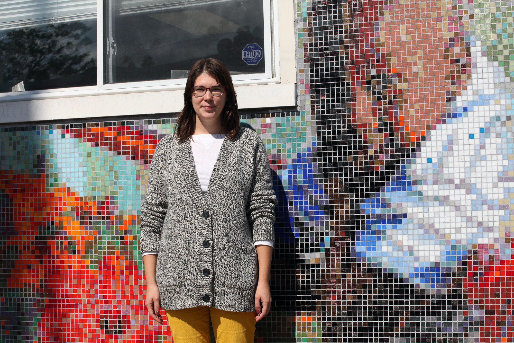 Angela Jubinville, Director of Goodlands stands outside of their