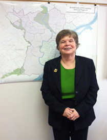 Evelyn Tarpey displayed Pastoral Planning Area 600.