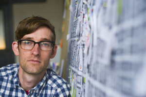 Jeremy Boedry and his think tank put together the art installations in the town hall. 