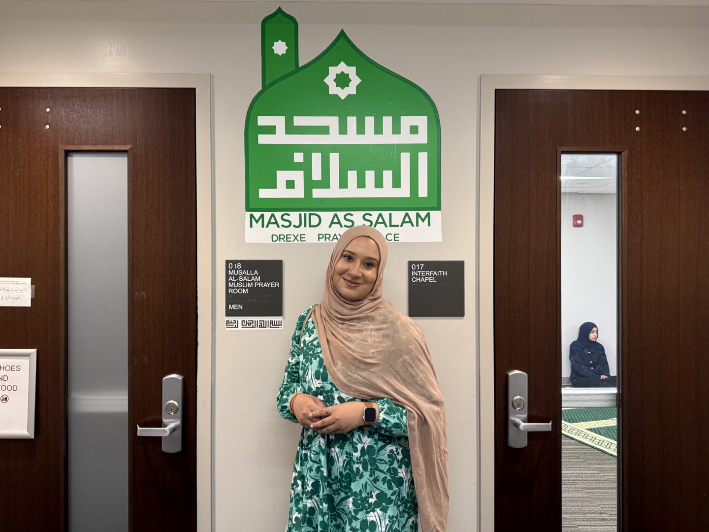 Noor Jemy in Drexel University's JEMIC building.